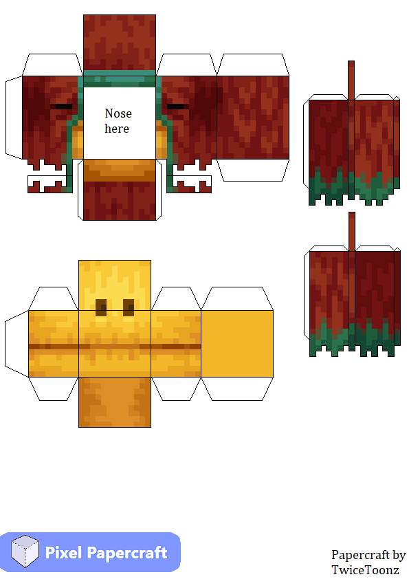 Pixel Papercraft - Advanced Chiseled BookShelf (22w42a)