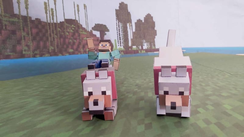 chat minecraft papercraft