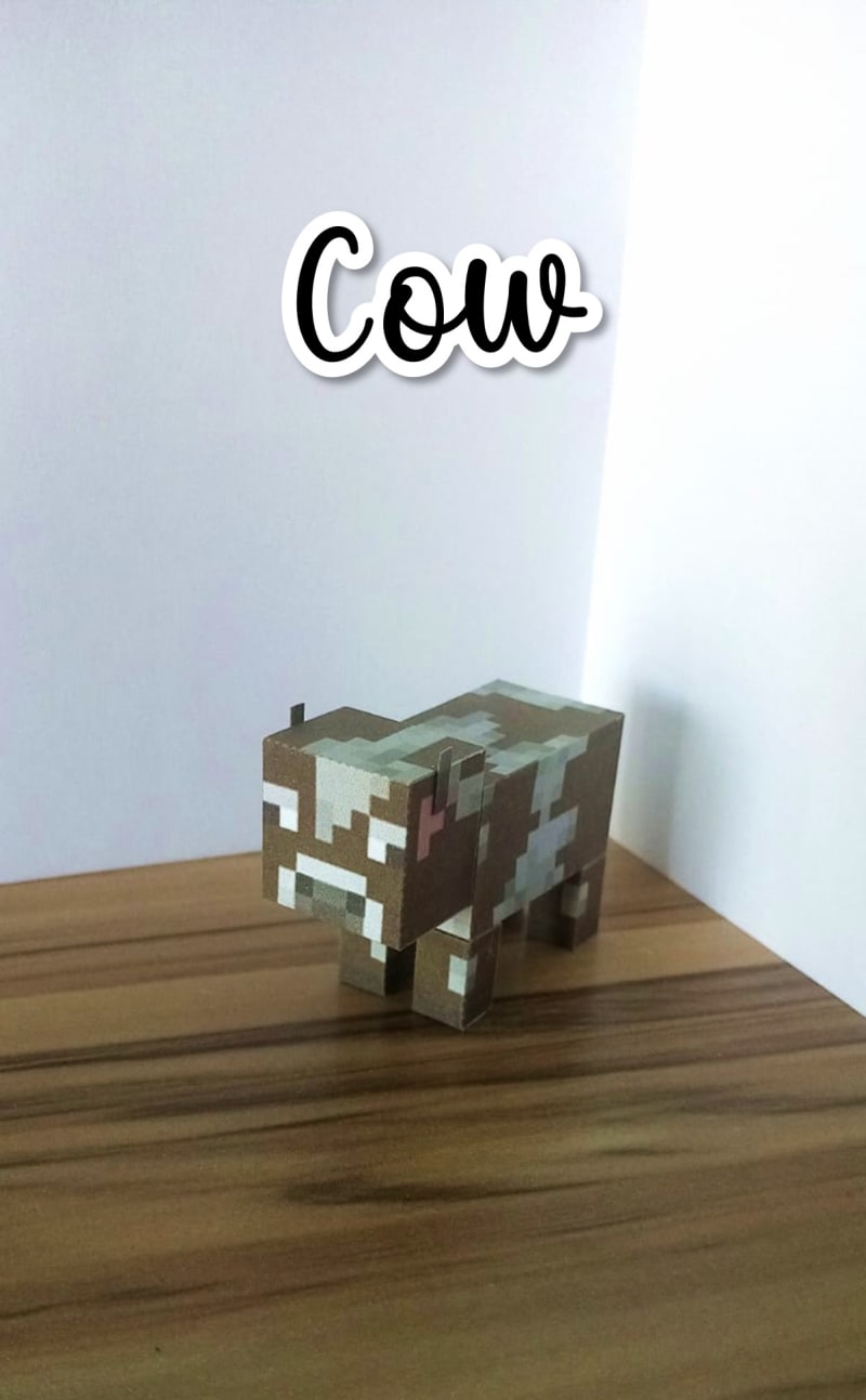 Minecraft Papercraft (Cow)