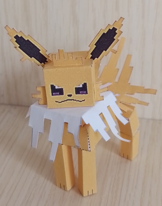 Geometric Jolteon Papercraft Low Poly Jolteon Papercr Vrogue Co