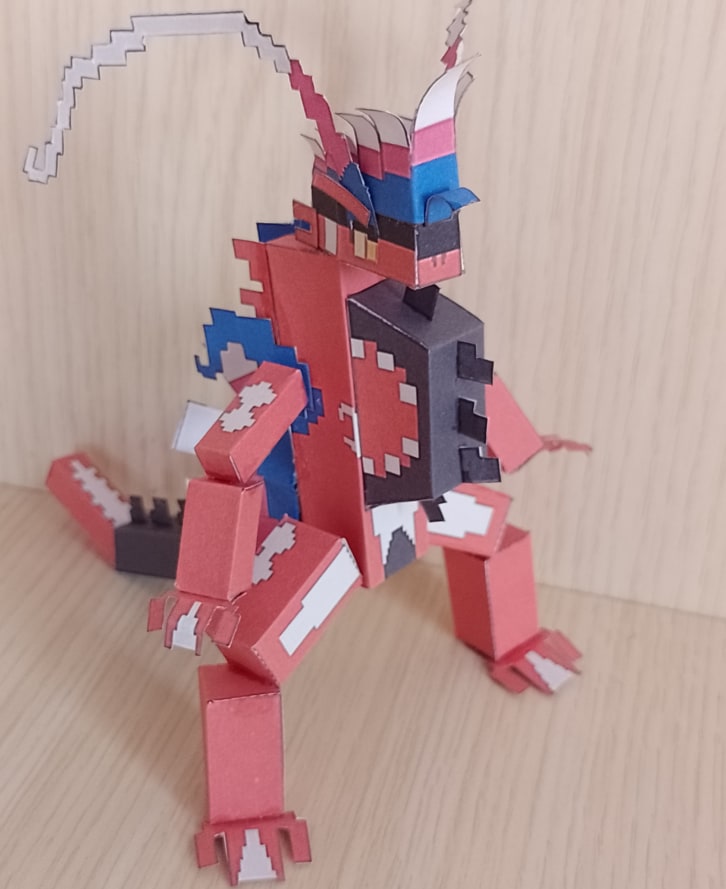 Pixel Papercraft - Koraidon (Pokemon Scarlet)