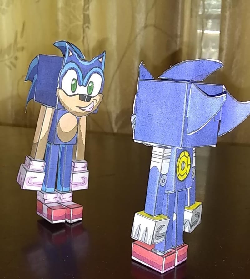 Pixel Papercraft Metal Sonic Papercraft Sonic The Hedhehog Porn Sex Picture