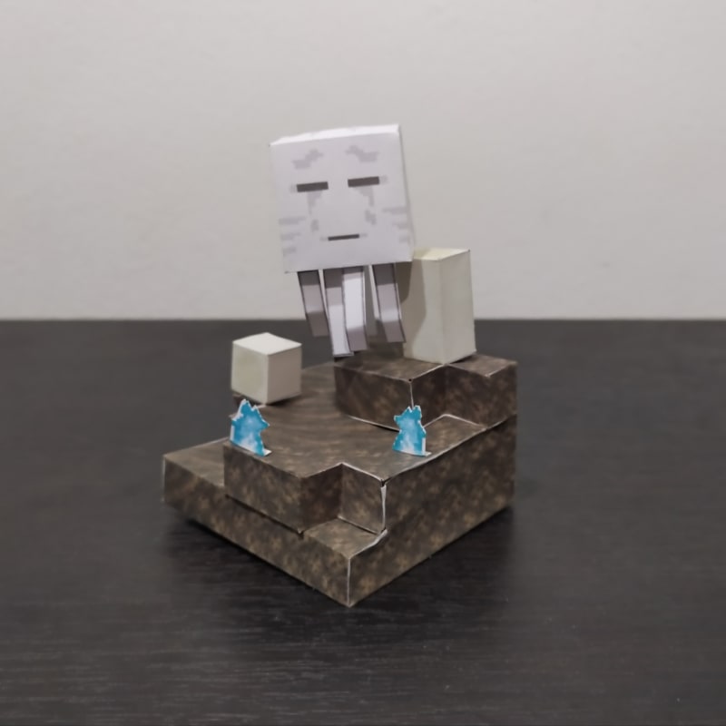 Pixel Papercraft - Soul Sand Valley Diorama (Minecraft)