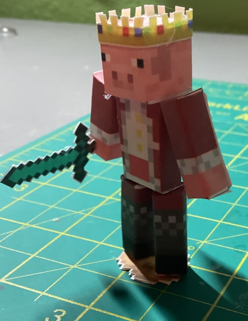 Pixel Papercraft - Technoblade