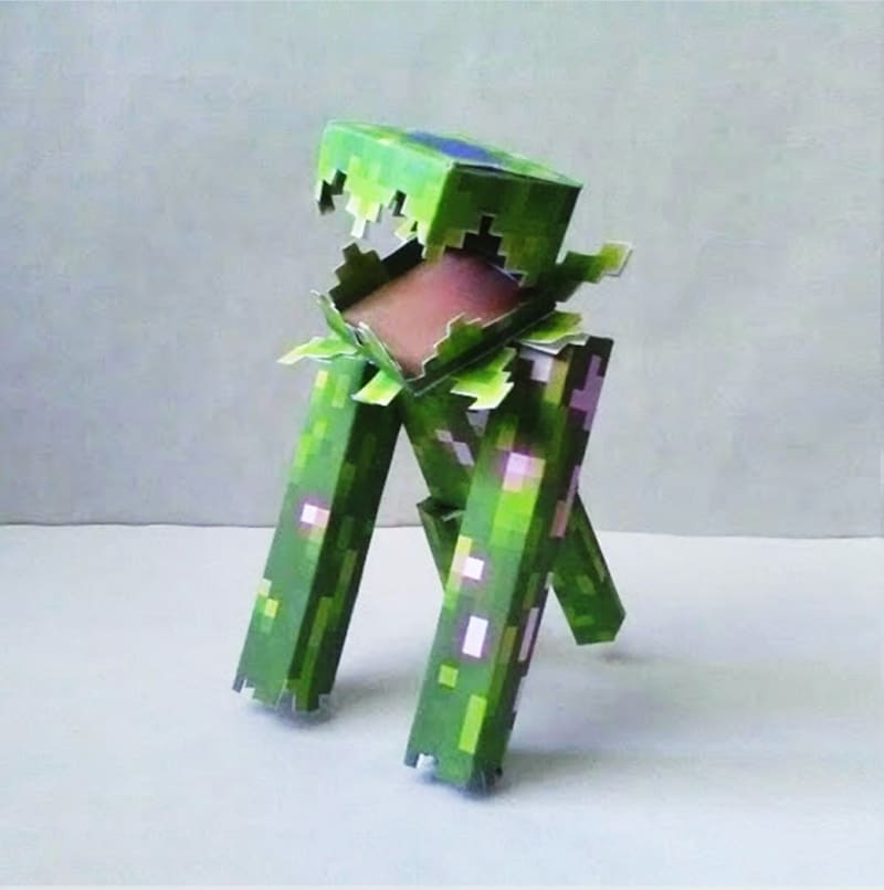 Pixel Papercraft - Mini Jungle Mobs (Minecraft Dungeons Jungle Awakens DLC)