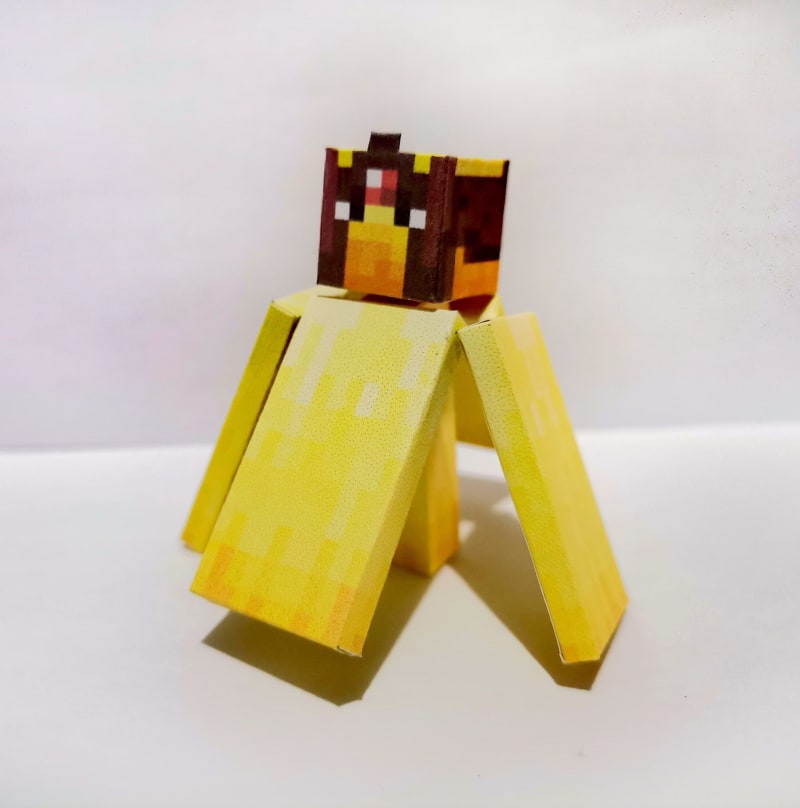 Minecraft Steve Funko Pop Papercraft