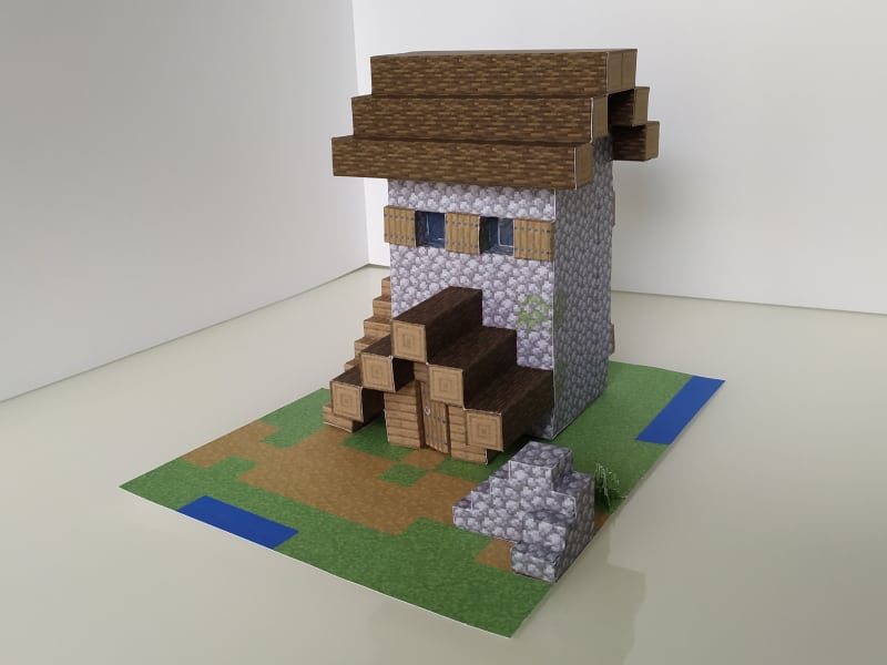 Pixel Papercraft - Library - two sizes