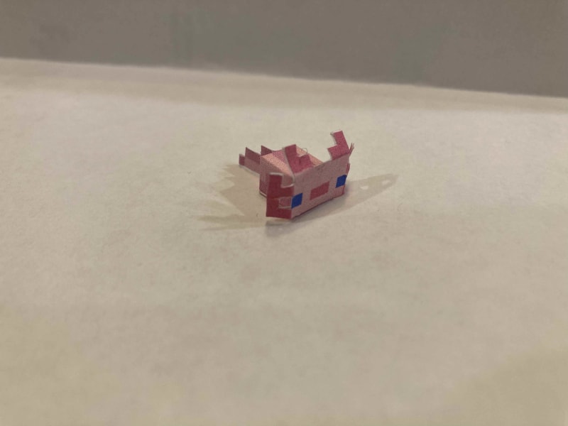 AXOLOTL MINECRAFT PAPERCRAFT 