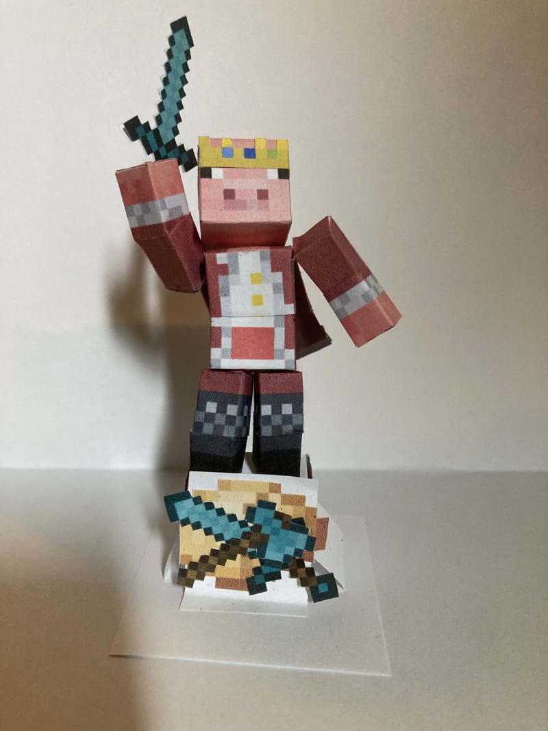 Pixel Papercraft - Technoblade