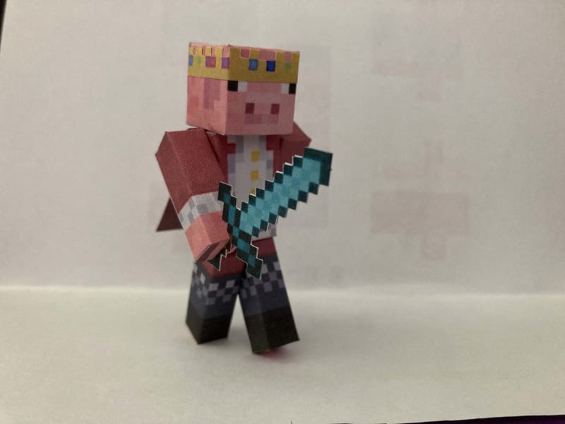 Pixel Papercraft - Technoblade