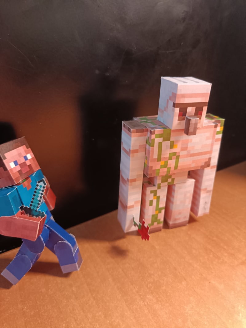 Papercraft Minecraft Steve para imprimir e montar. Vários modelos