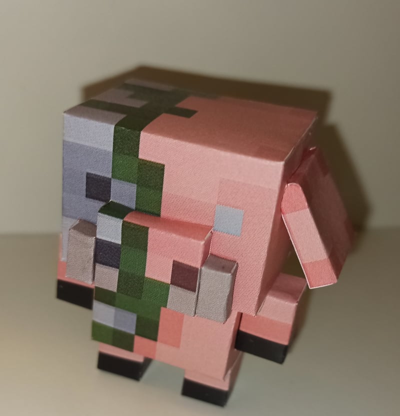 Pixel Papercraft - Piglin Hunters