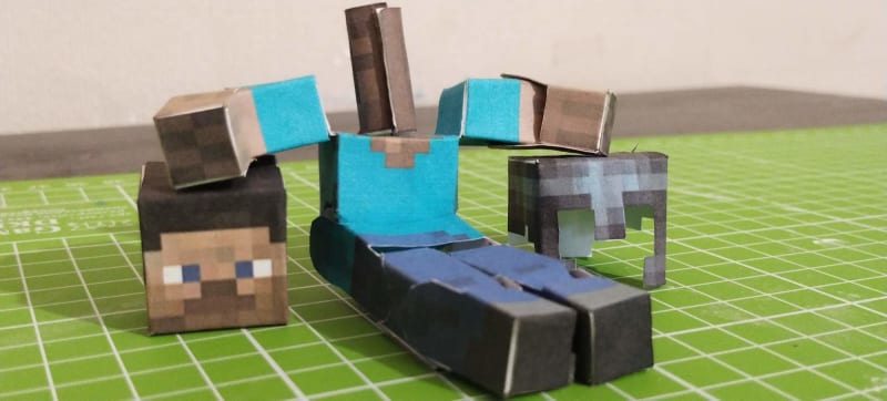 Pixel Papercraft - Steve (Minecraft)