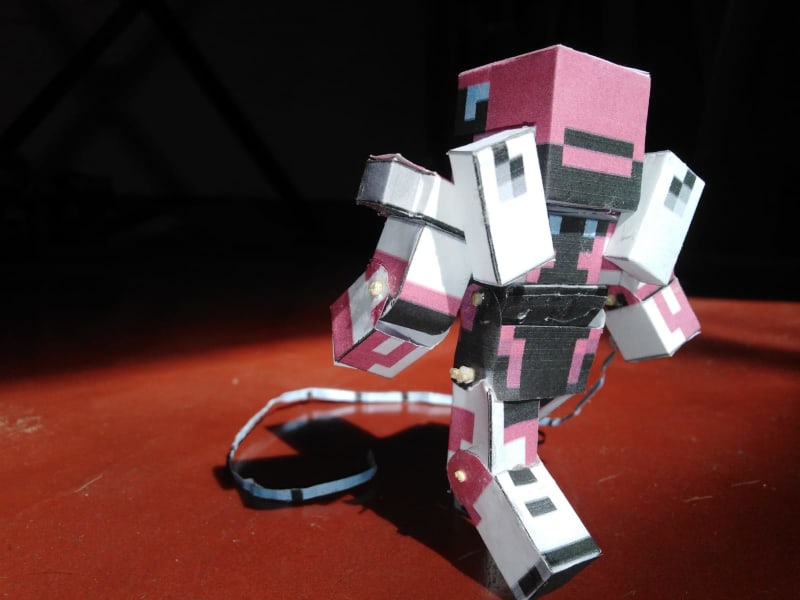 Pixel Papercraft - Withered Symbiont (Cracker's Wither Storm Mod)