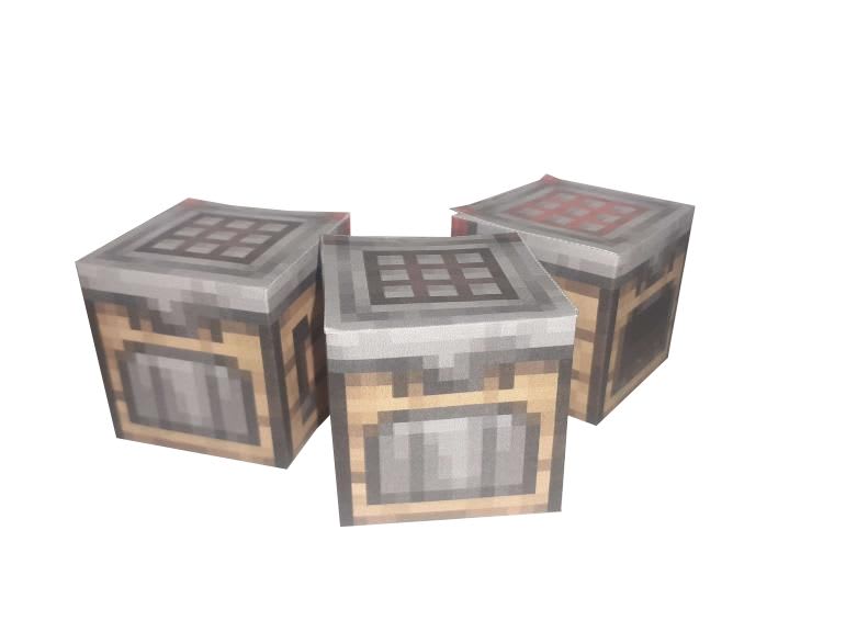 Pixel Papercraft - Advanced Chiseled BookShelf (22w42a)