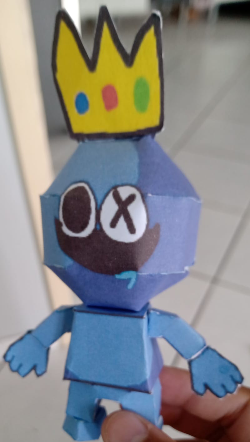 Pixel Papercraft - ROBLOX :v RAINBOW FRIENDS BLUE PAPERCRAFT