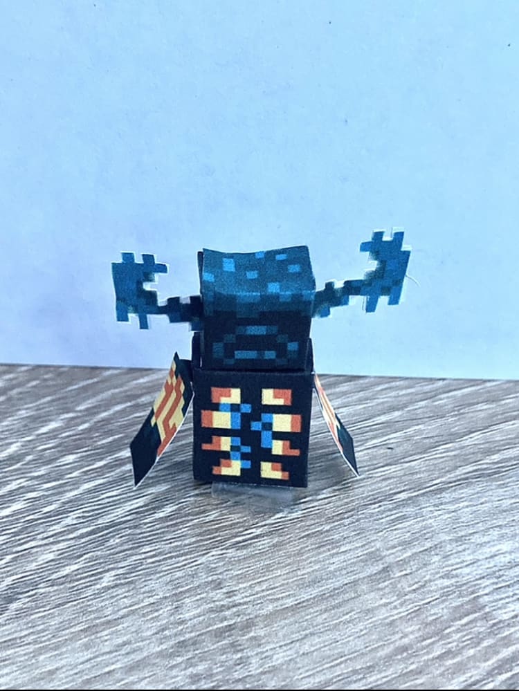 Pixel Papercraft - Bare bones warden