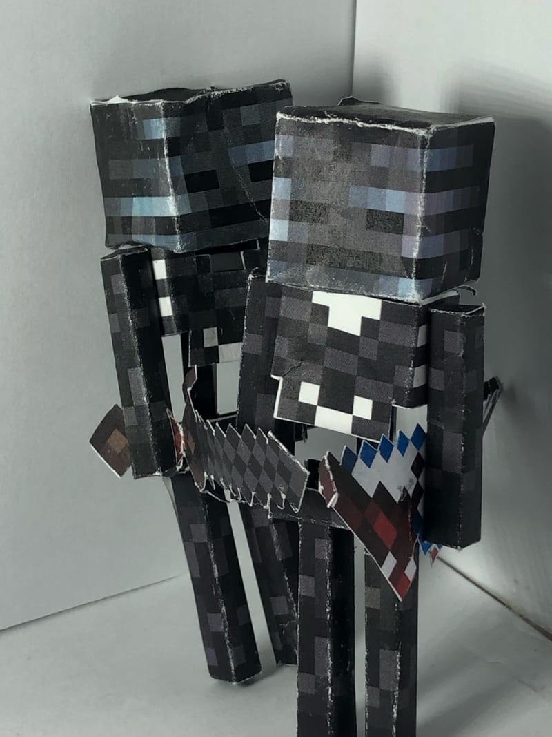 Papercraft Mini Wither storm (Built) in 2023  Minecraft printables,  Papercraft minecraft skin, Diy minecraft