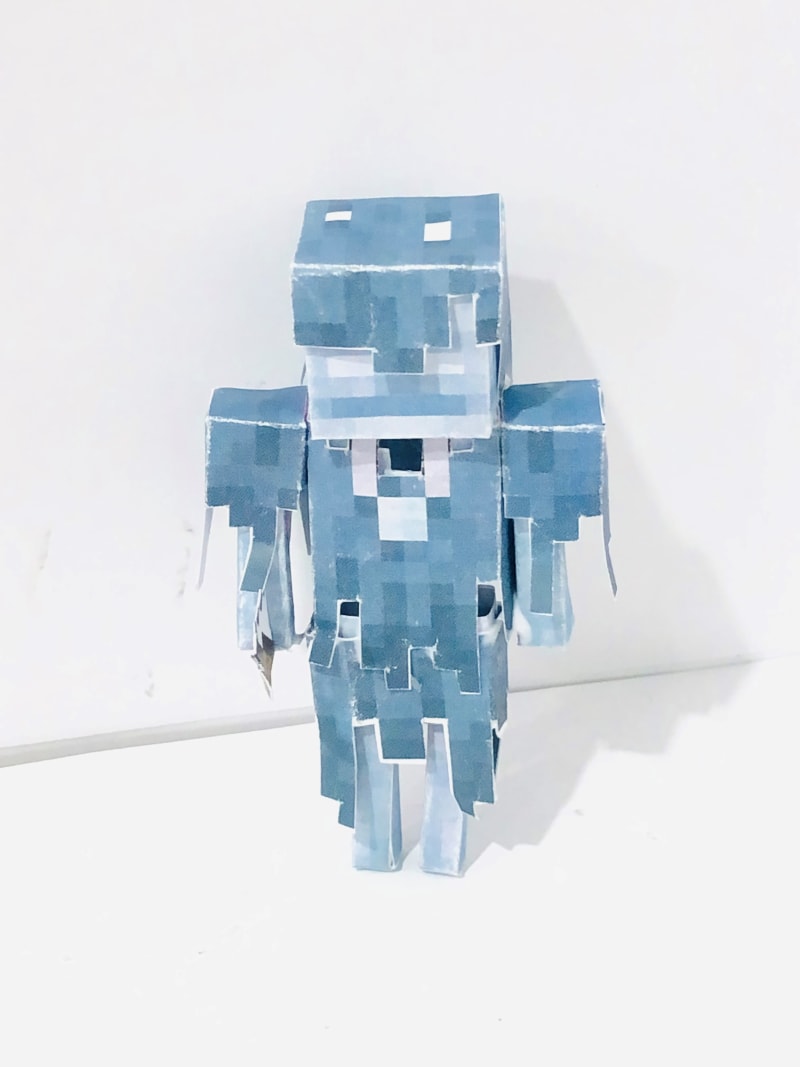Minecraft Mutant Skeleton Pixel Papercraft Download - Minecraft