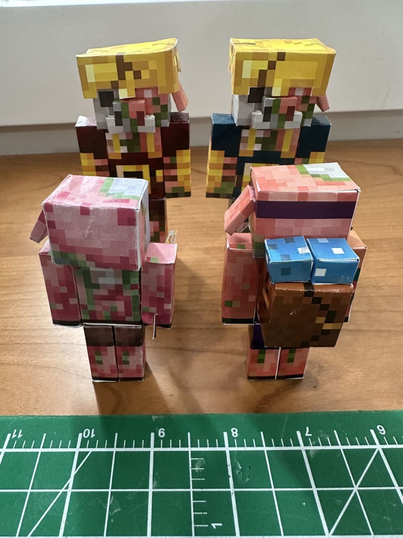 WIP papercraft mobs,i'll hope you enjoy. It's funny and bussy. ( ꈍᴗꈍ) : r/ Minecraft