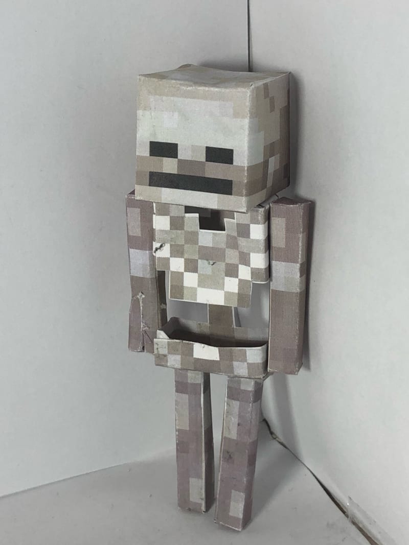 DIY Minecraft Skeleton From Scratch, Minecraft Papercraft Skeleton