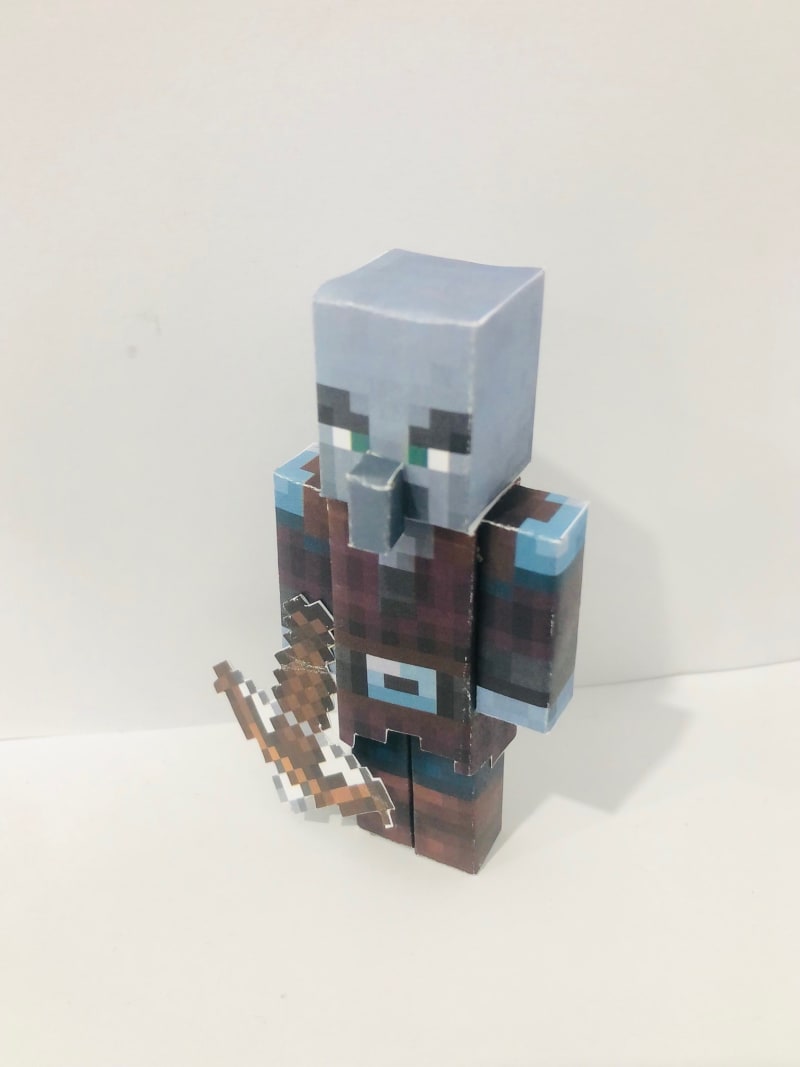 The Minecraft Pillager Papercraft Model. : r/papercraft