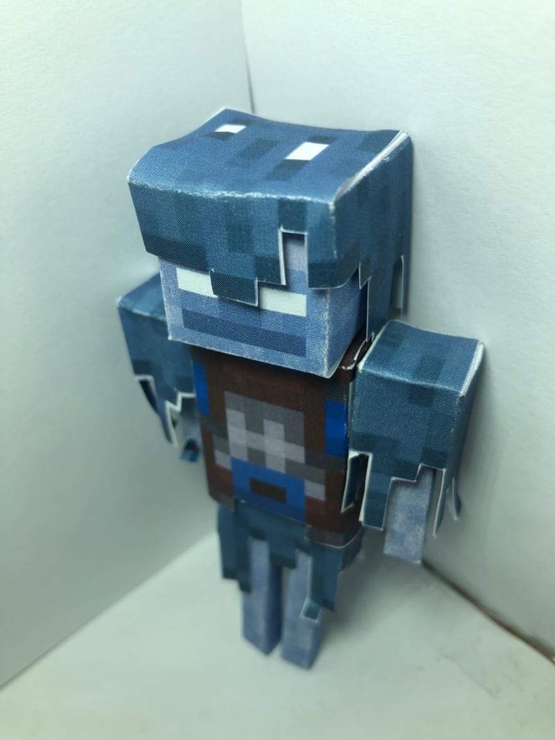 Minecraft Mutant Skeleton Pixel Papercraft Download - Minecraft