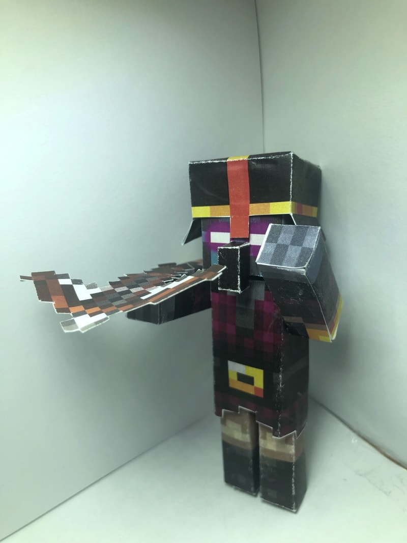 The Minecraft Pillager Papercraft Model. : r/papercraft