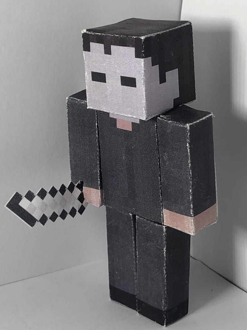 Cry With mask! *PaperCraft Included* Minecraft Skin