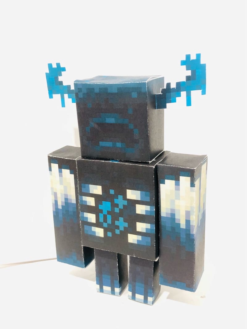 Pixel Papercraft - Warden (Snapshot 22w12a Minecraft 1.19) in 2023