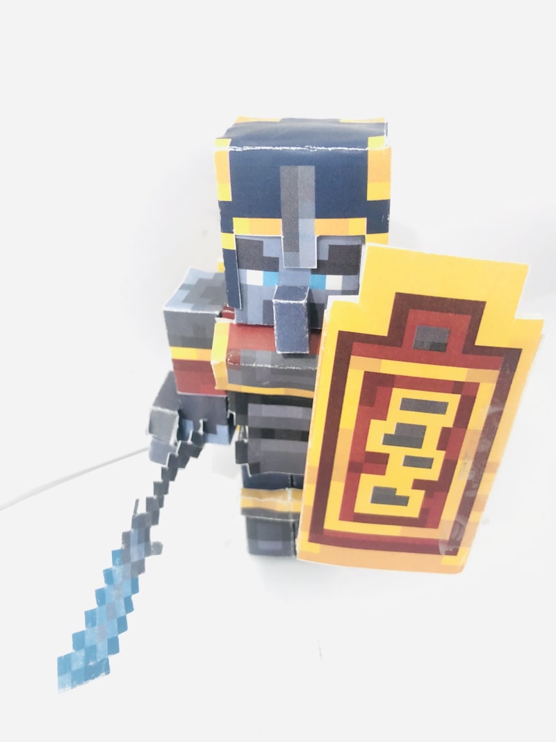 Pixel Papercraft Tower Guard (Minecraft Dungeons)