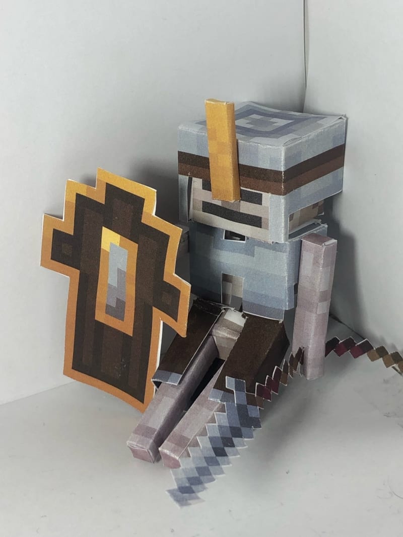 DIY Minecraft Skeleton From Scratch, Minecraft Papercraft Skeleton