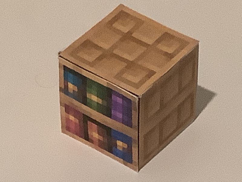 Pixel Papercraft - Chiseled bookshelf 22w42a