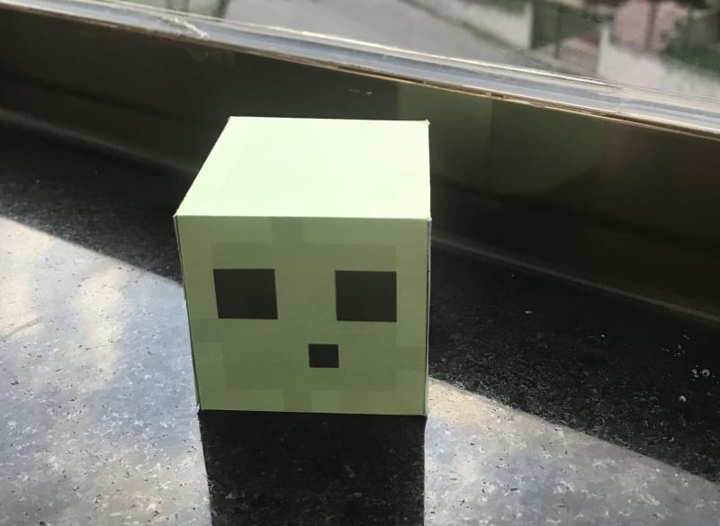 How to Make an Origami Minecraft Slime Pixel Art (No Glue or Tape -  Sonobe)! - Instructables