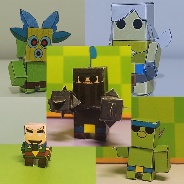 Pixel Papercraft - Clash Mini Characters (Pack 2)