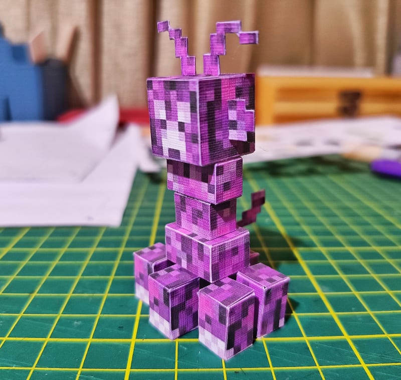 Ninjatoes' papercraft weblog: Papercraft MineCraft Creeper