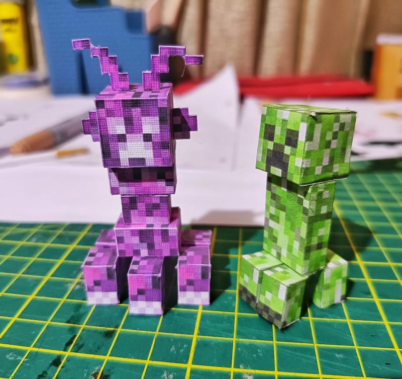 Ninjatoes' papercraft weblog: Papercraft MineCraft Creeper