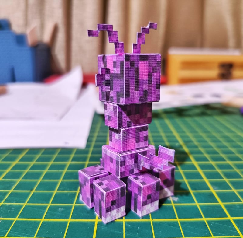 Ninjatoes' papercraft weblog: Papercraft MineCraft Creeper