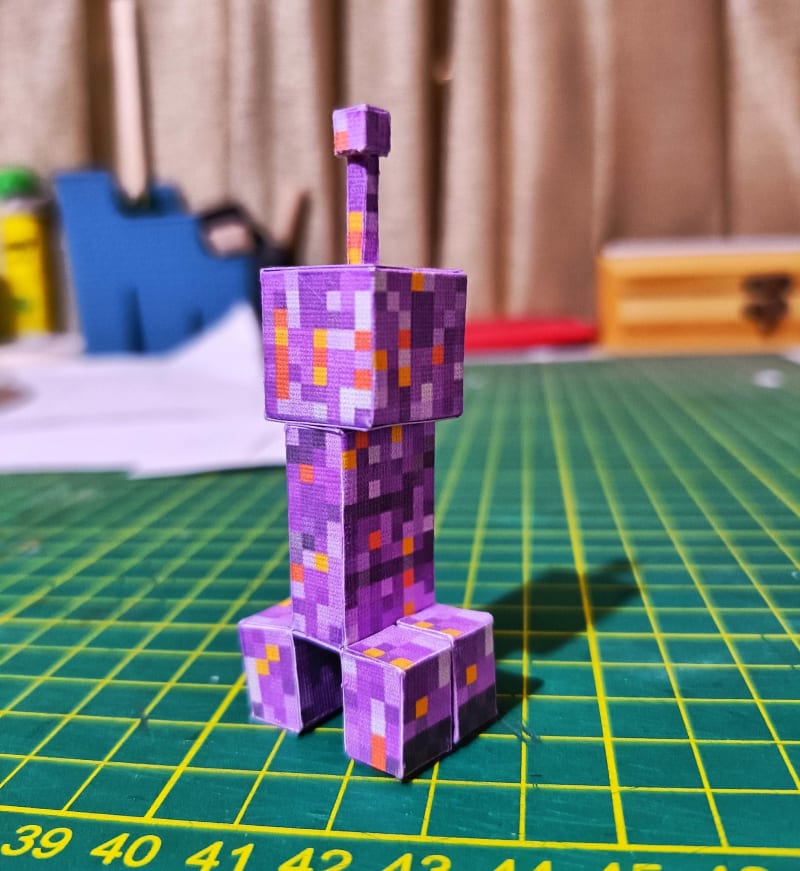 Pixel Papercraft Meteor Creeper Falling Meteors Mod