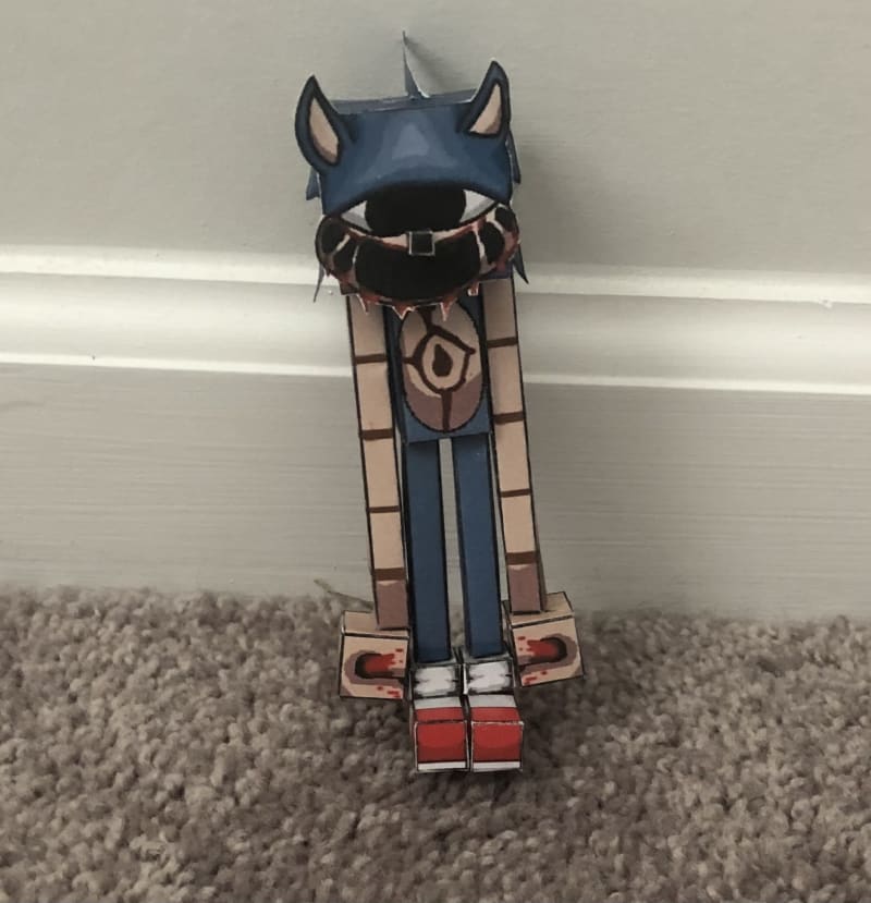 Pixel Papercraft - Sonic.eyx(Sonic.exe Fangame)