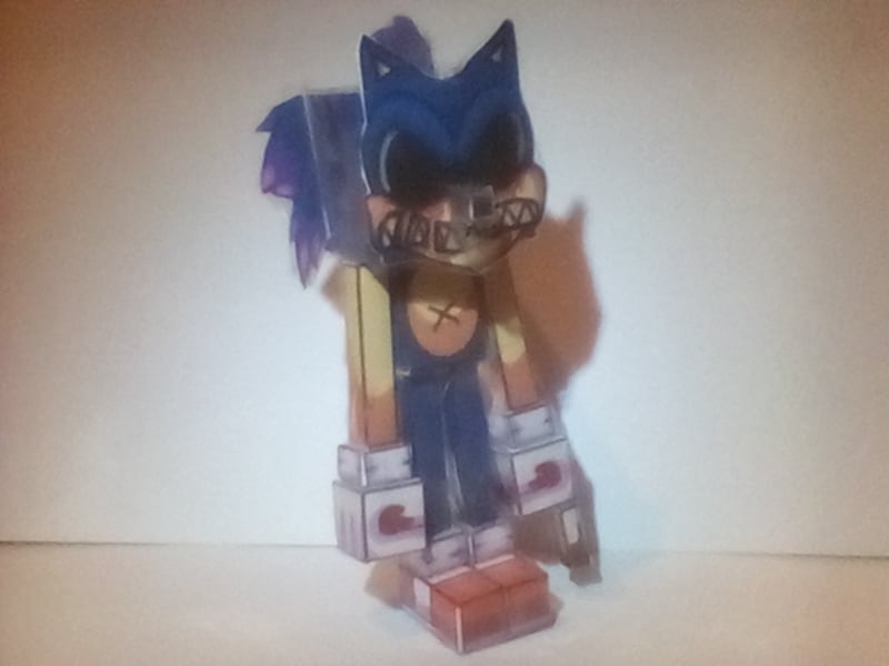 Pixel Papercraft - Majin Sonic (Sonic CD)