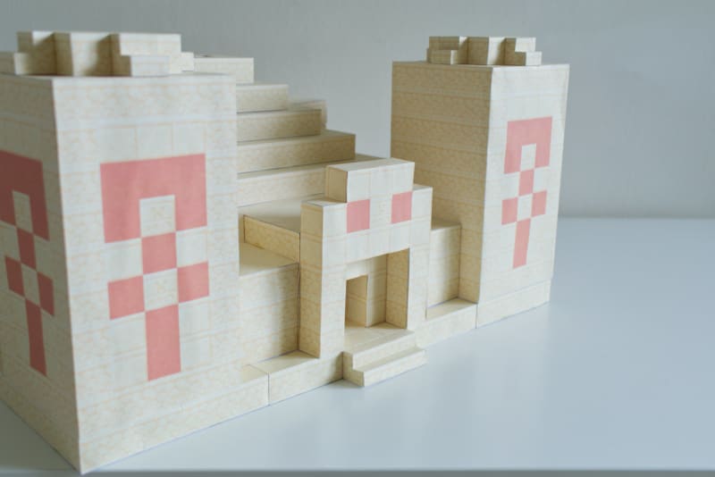 Pixel Papercraft - Desert Temple - Part 3 (Last Part)