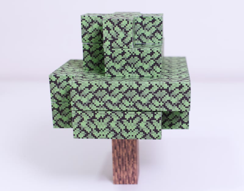 Papercraft Mini Oak Tree  Minecraft para imprimir, Aniversário minecraft,  Ideias de minecraft