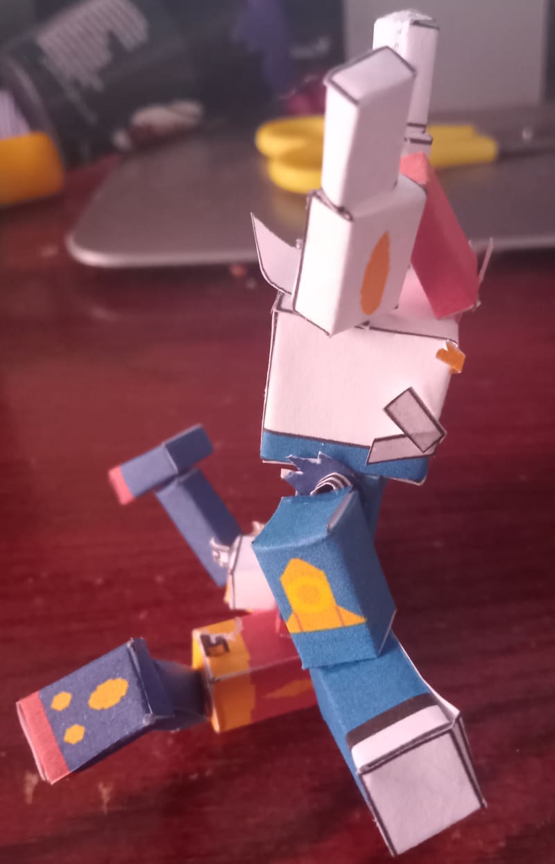 Pixel Papercraft Cinderace Cosmos