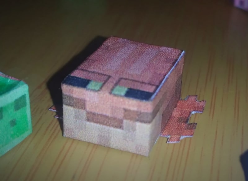 First papercraft, Look at this cutie : r/Minecraft