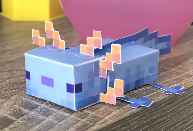 Papercraft Blue Axolotl Manualidades De Minecraft Pla Vrogue Co