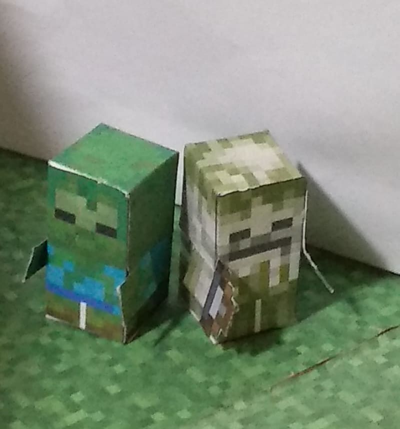 Pixel Papercraft - Mini Jungle Mobs (Minecraft Dungeons Jungle Awakens DLC)