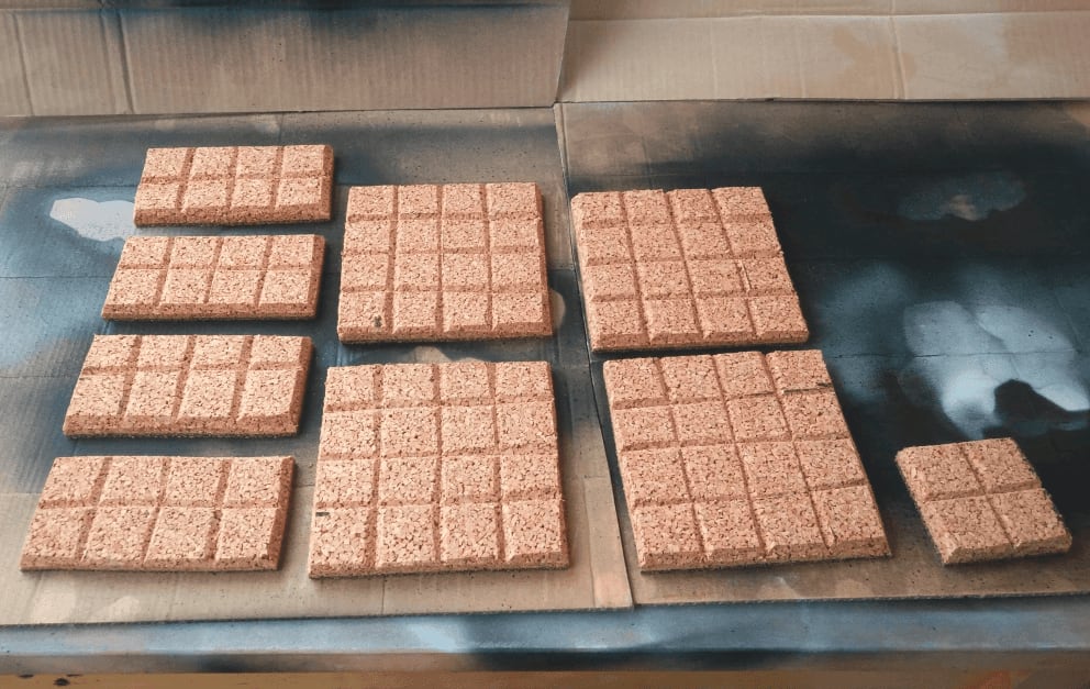 Cork tiles