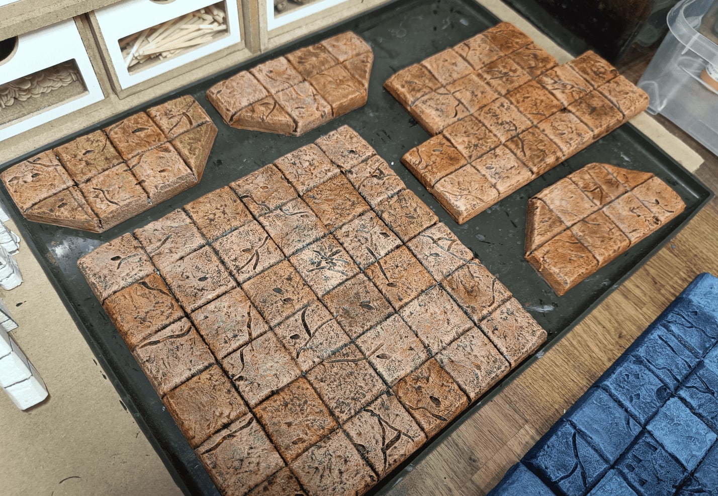 Final drybrush layer reunifying all tiles with consistent tone