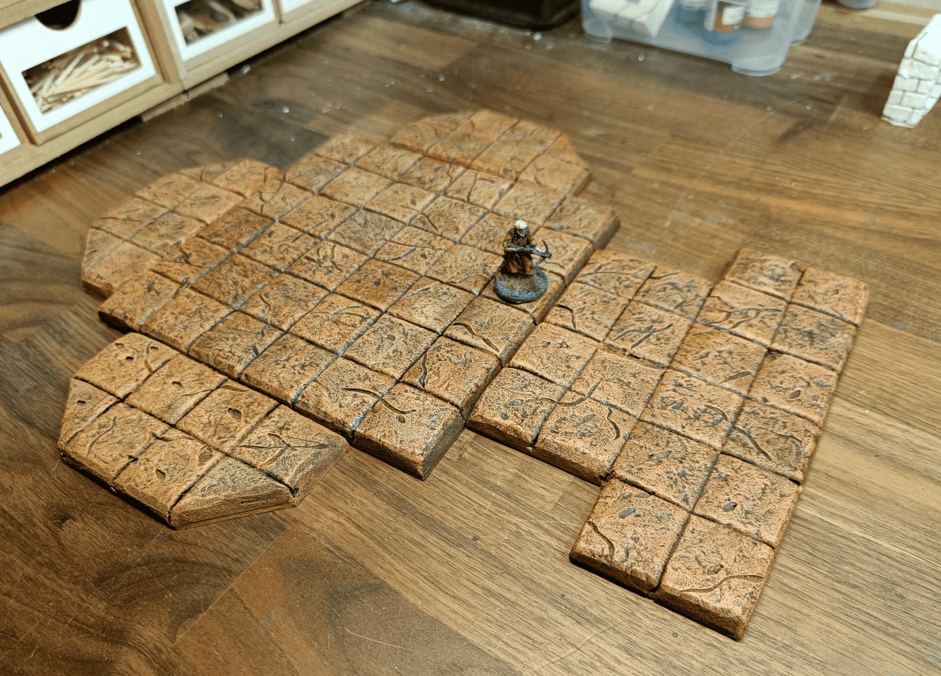 Finished orange tiles with better lighting showing great result